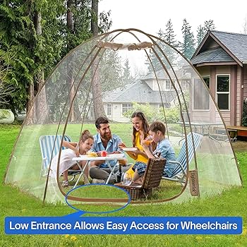 EighteenTek Transparent Outdoor Bubble Tent - Privacy Screen